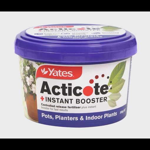 500g Acticote + Instant Booster Controlled Release Fertiliser for Pots, Planters &amp; Garden Beds