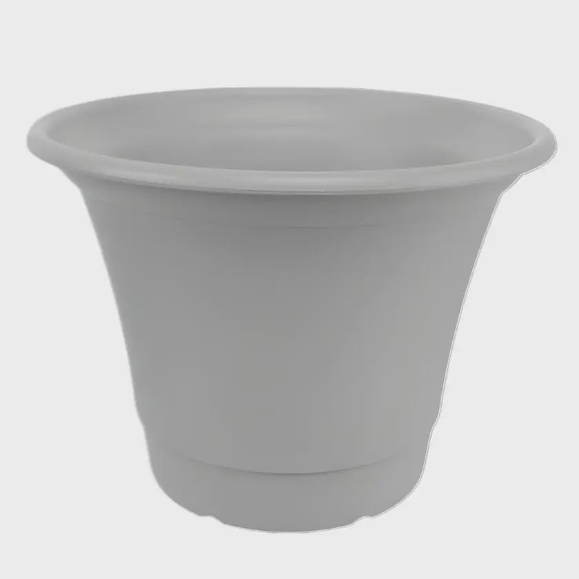 Tuscan Round Timeless Grey Pot 400mm