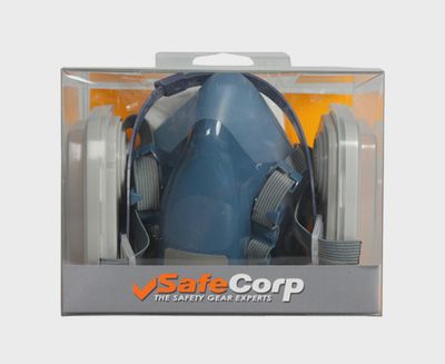 Respirator half mask &amp; p2 set safecorp