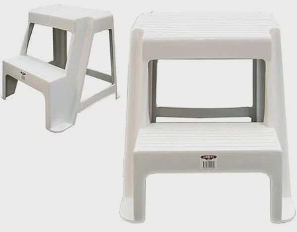 2 Step Stool- Large (White)