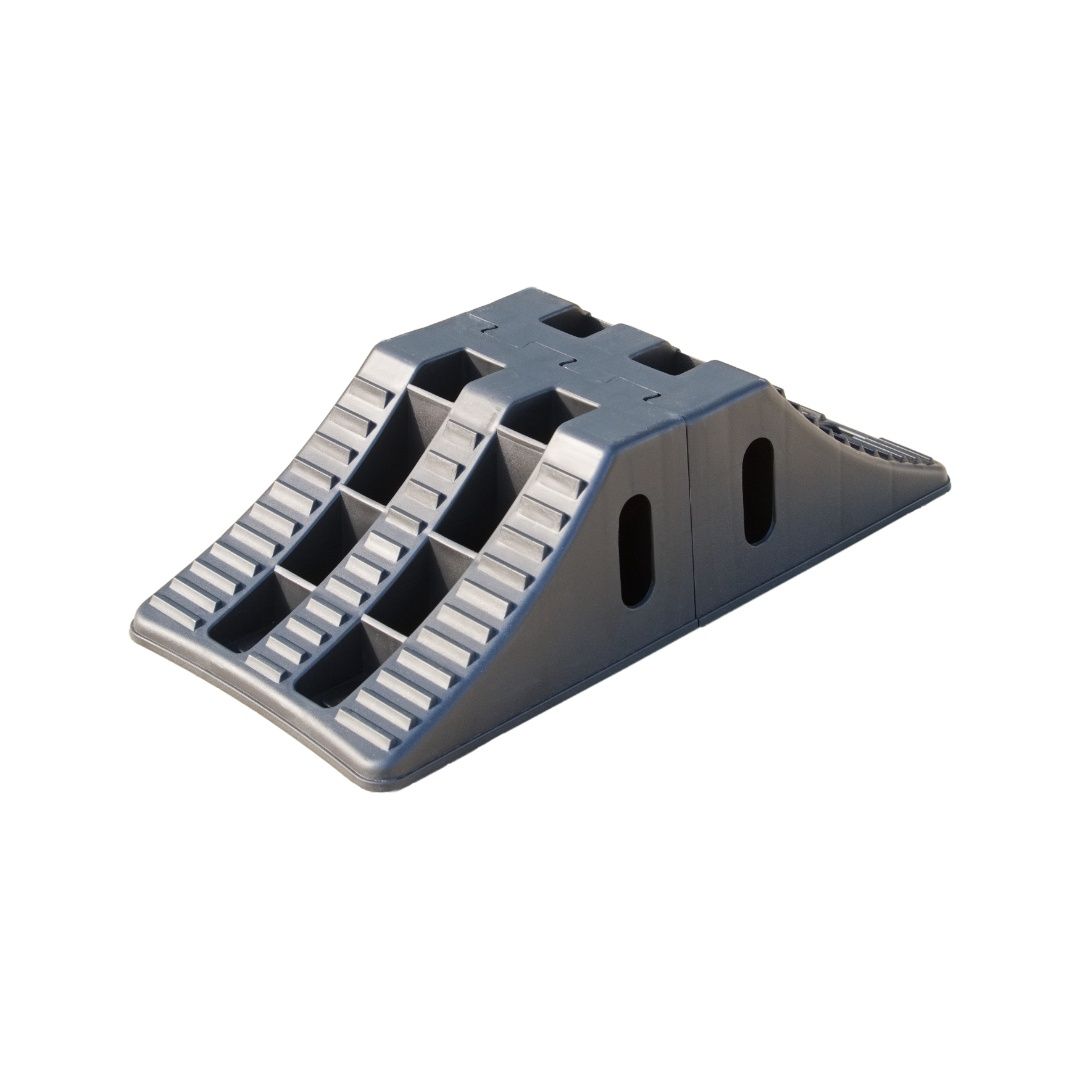 Dual Axel Wheel Chock Grey