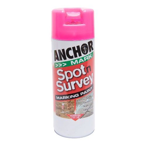 Mark Spot &#39;n&#39; Survey Marking Paint Fluoro Pink 350gm