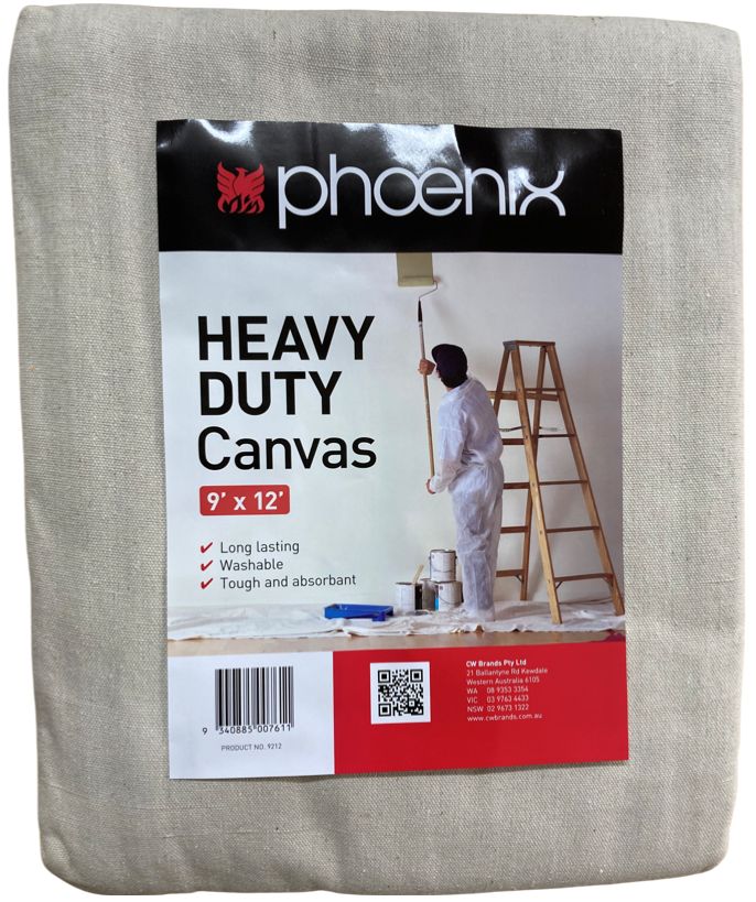 Heavy Duty Canvas 9x12&quot; Drop Sheet