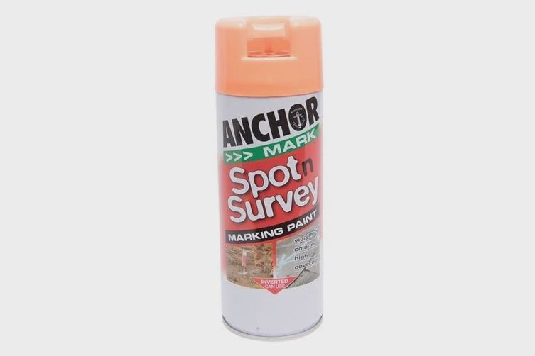 Mark Spot &#39;N&#39; Survey Marking Paint Orange Fluro 350g