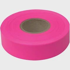 Flagging Tape Fluro Pink 25mm x 75mt