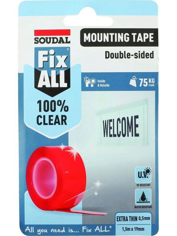 FixAll Mounting Tape 19mm - 1.5m Long