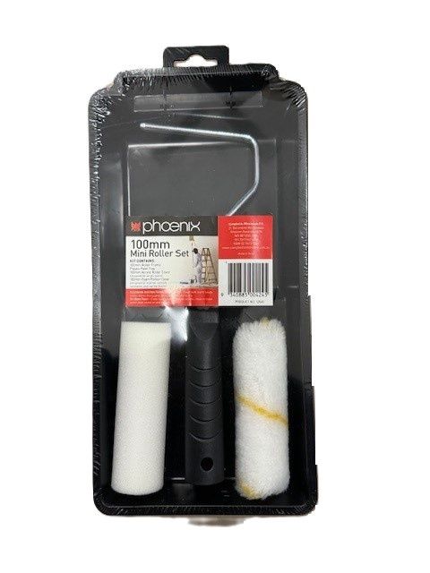 Mini Paint Roller/Tray  Kit 100mm