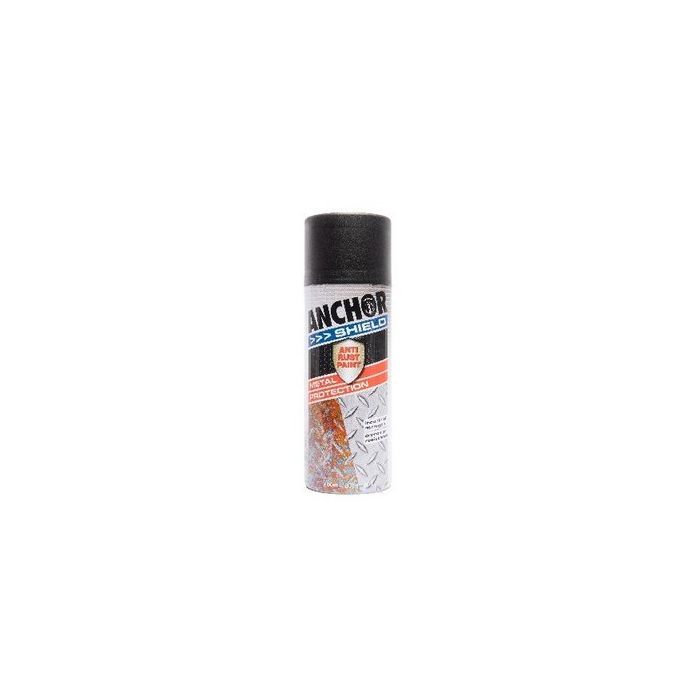 Anchor Shield Spray Paint  Satin Black 300gm