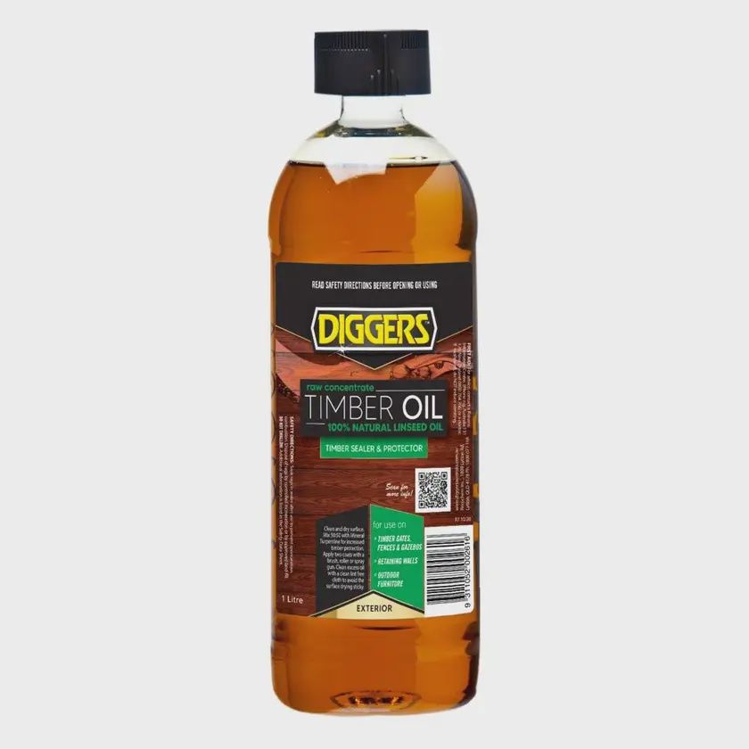 Timber Oil - Raw Linseed Oil 1lt DIGGERS