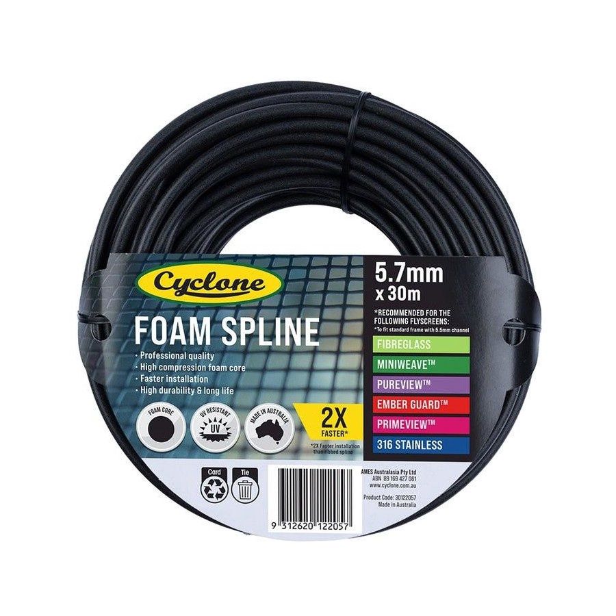 Pro Foam Spline 5.7mm X 6.5m