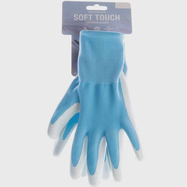 Gloves Soft PU Blue Pastell SM