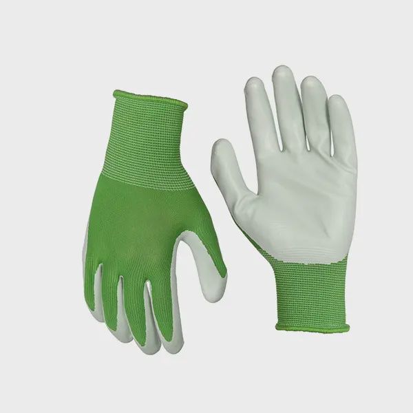 Gloves Soft PU Green Pastel M