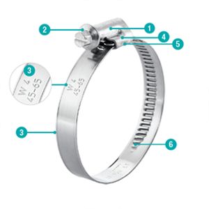 Worm Drive Hose Clamps 8-12mm Galv Pk 2 (W1)