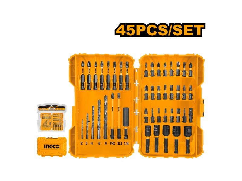 INGCO 45pce impact screwdriver bit set
