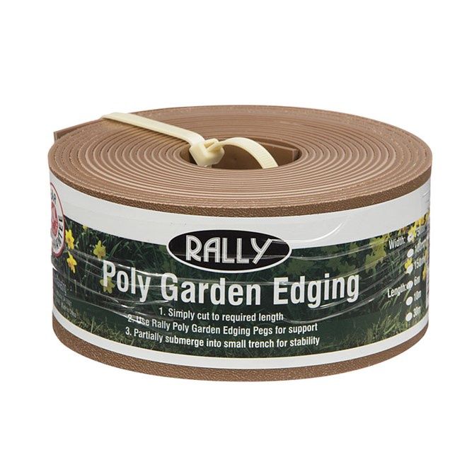 Plastic Garden Edging - 75mm x 6M, Terracotta