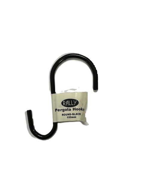 Pergola Hook Round Black - 100mm