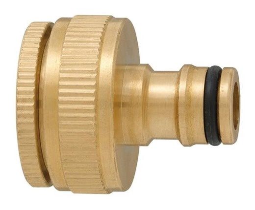 Tap Adaptor 12mm Quick Connect x 20mm BSP Male Adaptor Brass