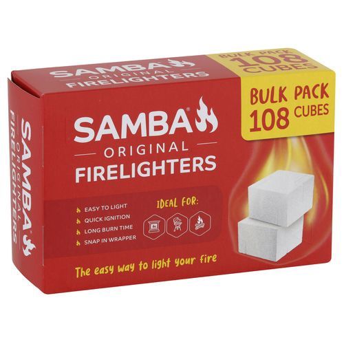 Samba Original Fire Lighters Bulk Pk 108 cubes