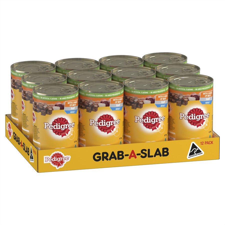 Pedigree Cans 5 kinds of meat 12x700g (Grab a Slab)