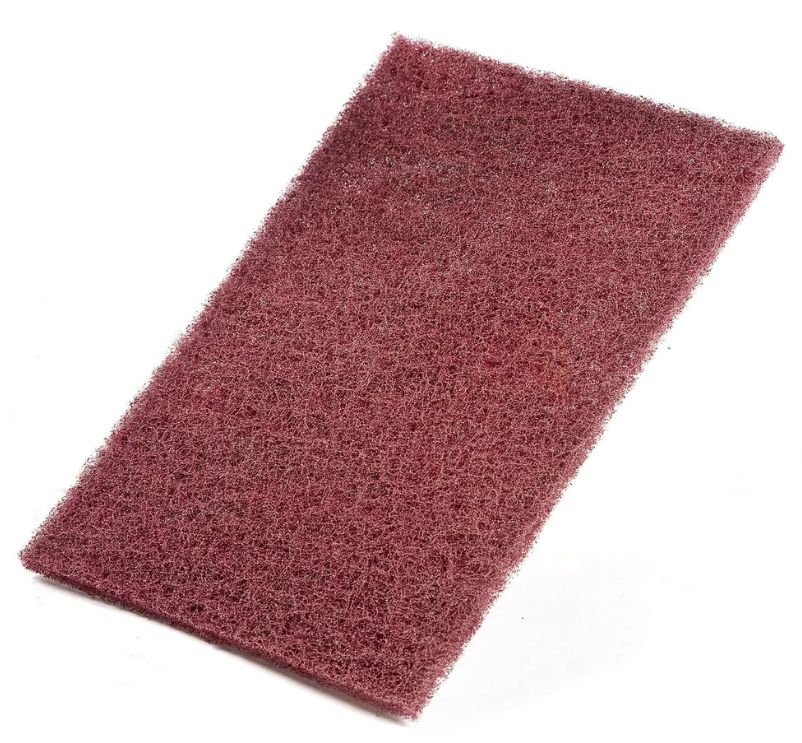 SCOURING PAD (COARSE) MAROON