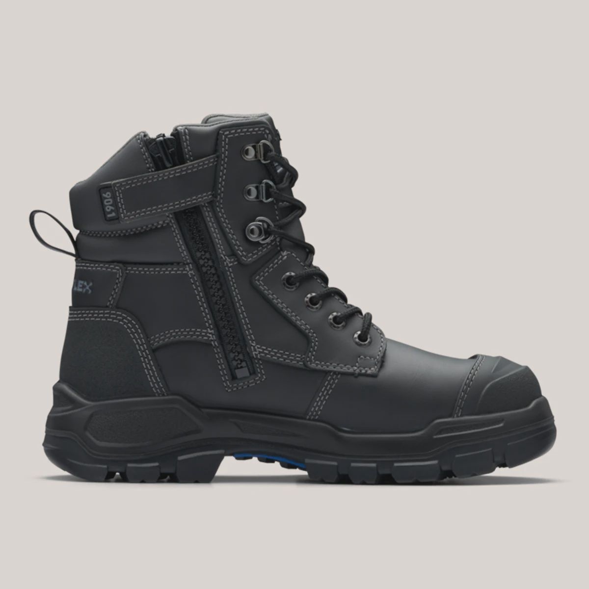 9061 Rotoflex (Black) Zip Side Unisex Boot