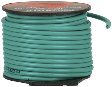 Electrical wire 15amp Green 10mt roll