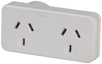Mains Double Adaptor - Right