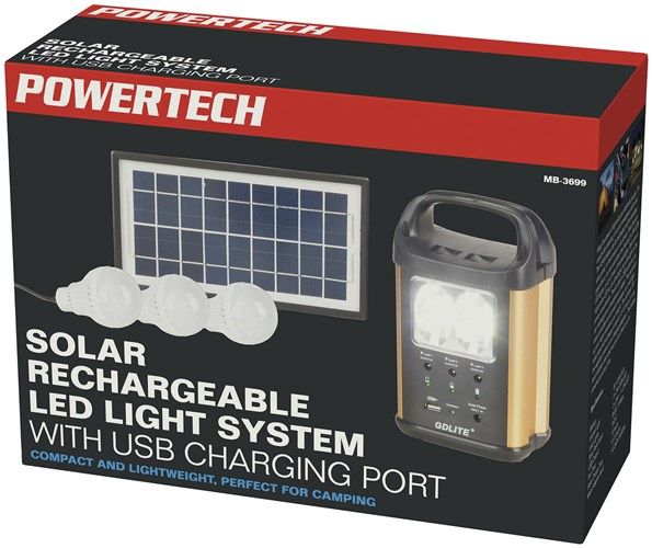 Solar Recharge LED Light Kit
