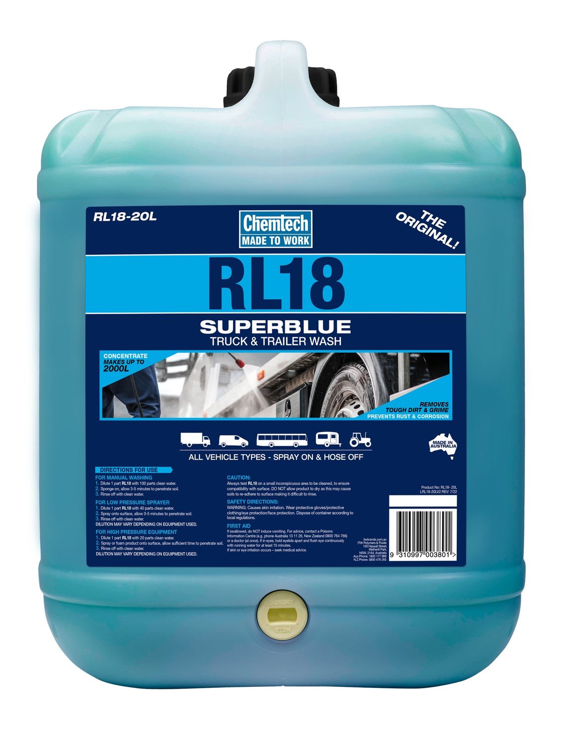 Chemtech RL 18 Truck Wash 200L