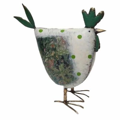 ‘Natures Art’ Chook W/Polka Dots 37X15X41CM