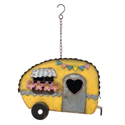 Colourful Caravan Hanging Birdhouse  30x15x24cm