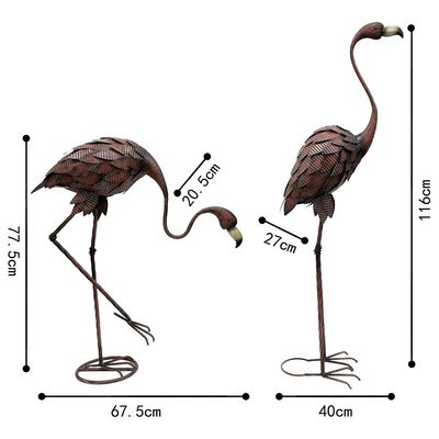 Colour Rust Flamingo 77.5/40x27x116cm (Head Down Walking)