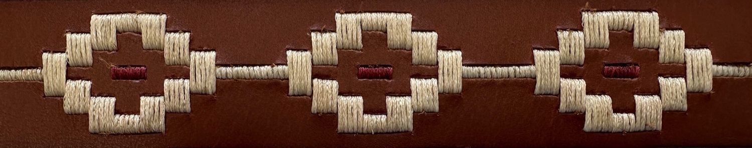 Western Dress Buckle Navajo Leather Belt 102cm