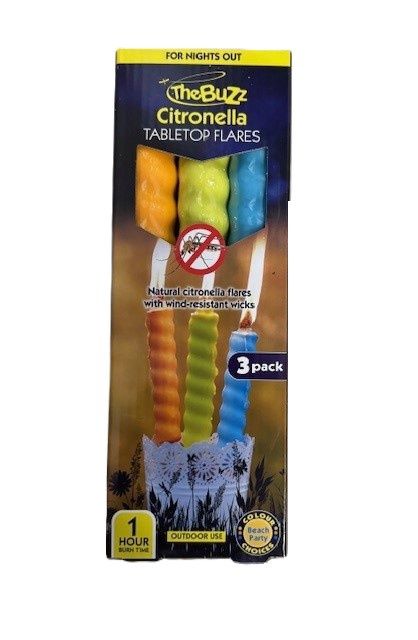 Citronella Tabletop Flares 3 pack