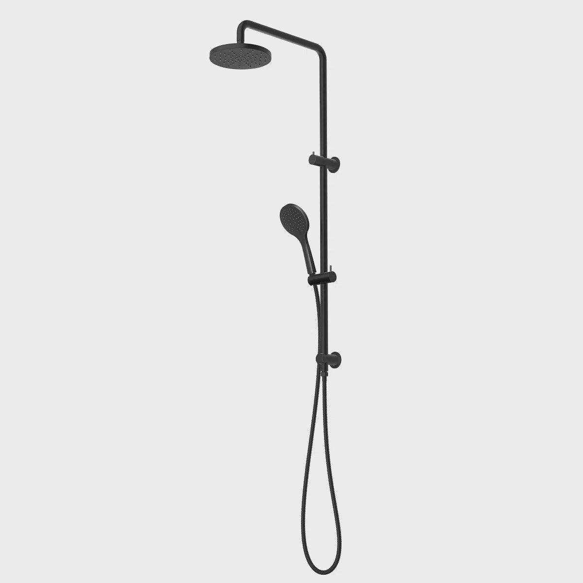 Interbath Vitalis Round Rail 3 Function Shower Set 200mm Head