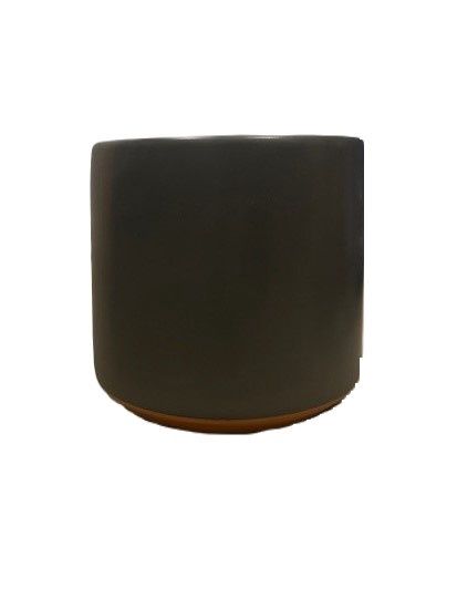 Terracotta Noir Ceramic Pot 15.5 x 15.5 x 14cm