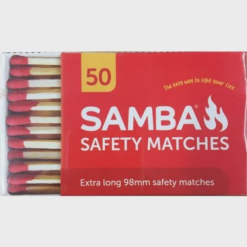 Samba Safety Matches BBQ 98mmx50pk