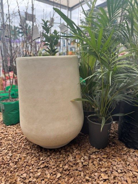 Capri White Fibreclay Pot 54 X 70cm