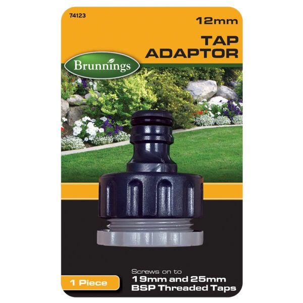 Brunnings Tap Adapter 12mm / 1pc