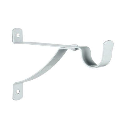 Conduit Curtain Rod Stayed Bracket 100mm White
