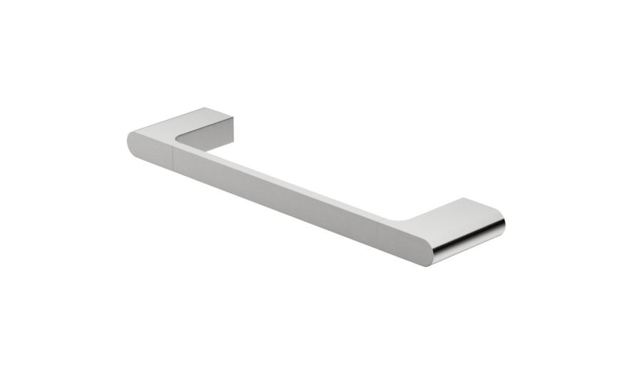 Interbath Vesi Single Towel Rail 300mm - Brushed Nickel