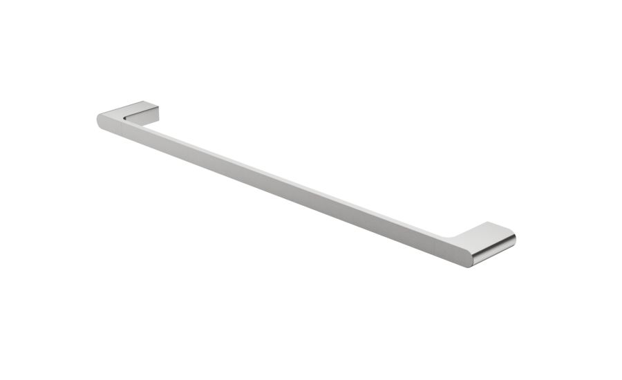 Interbath Vesi Single Towel Rail 600mm - Brushed Nickel