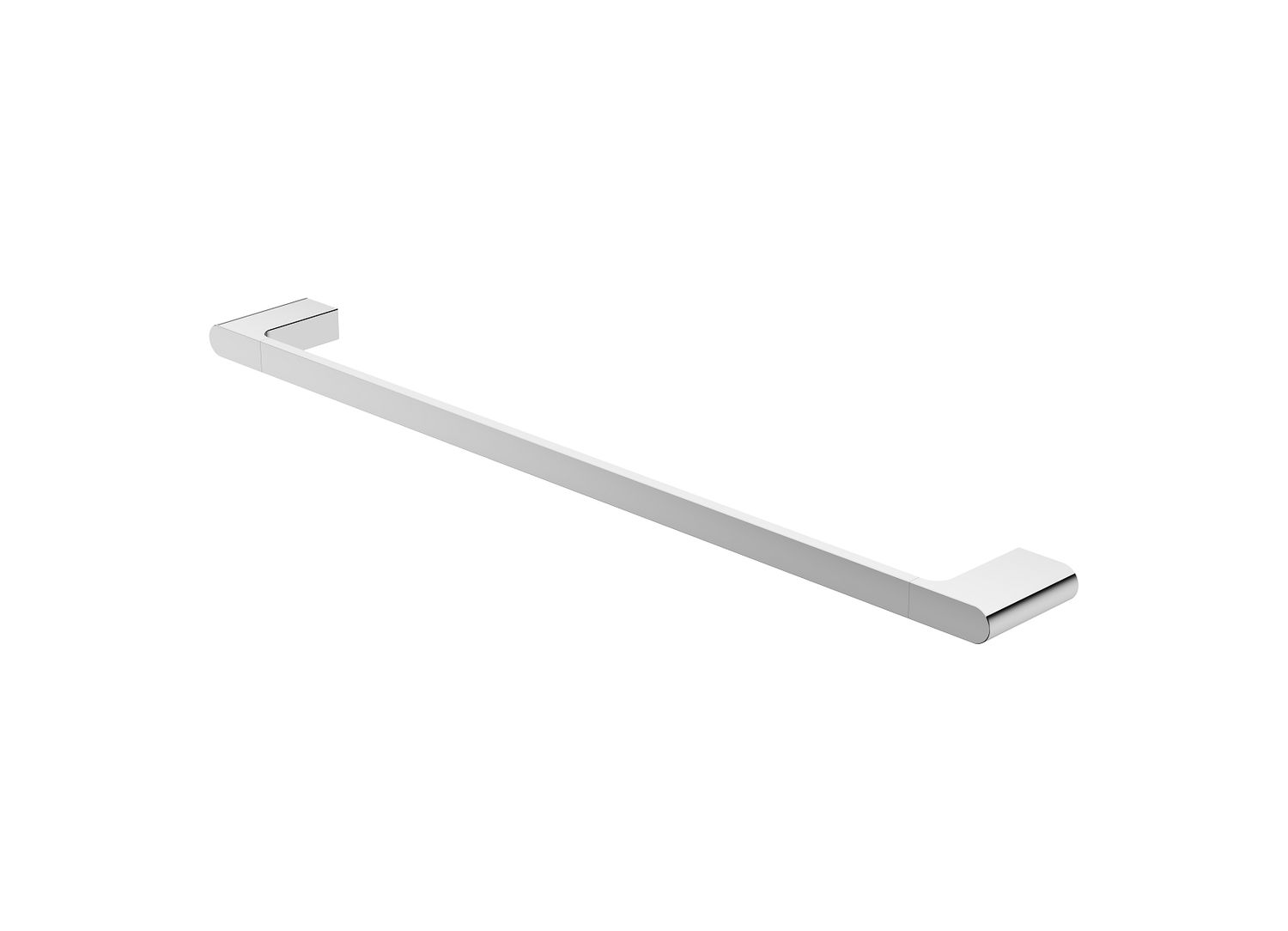 Interbath Vesi Single Towel Rail 600mm - High Polish Chrome