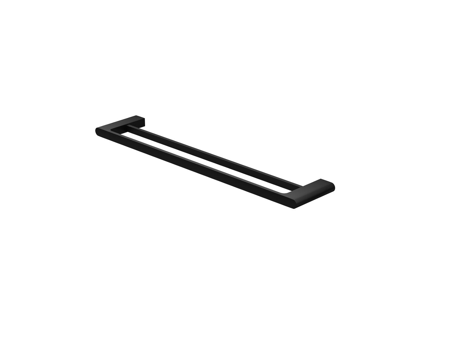 Interbath Vesi Double Towel Rail 600mm - Matte Black