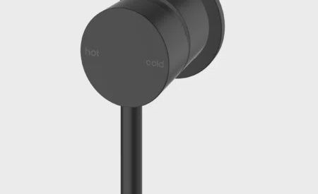 Vesi Round Wall Mixer Matte Black