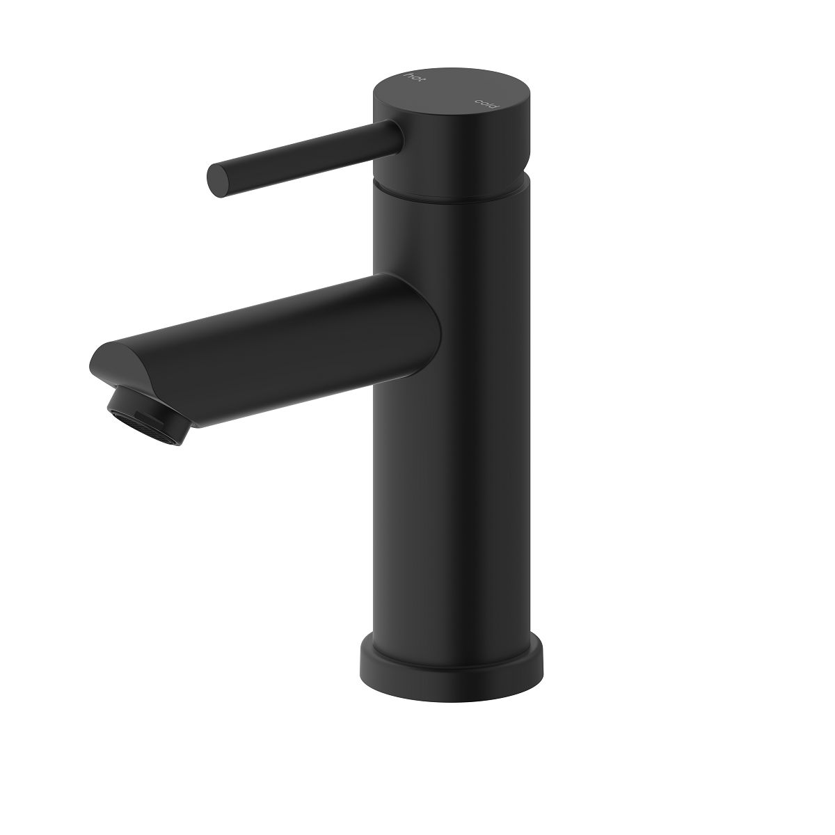 Vesi Round Basin Mixer Fixed - Matte Black