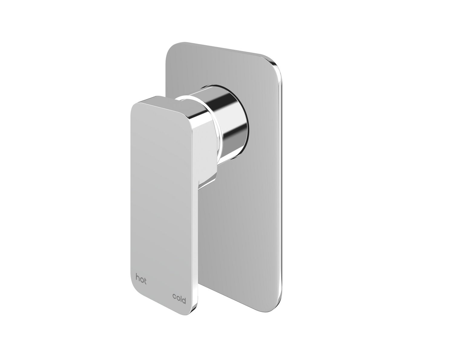 Kyvos Square Wall Mixer - High Polish Chrome