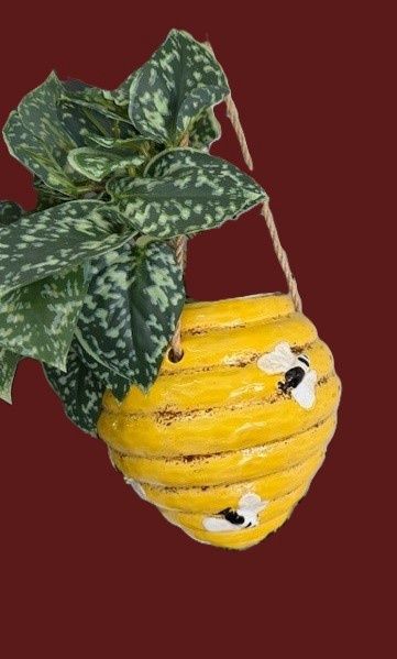 Busy Beehive Hanging Planter