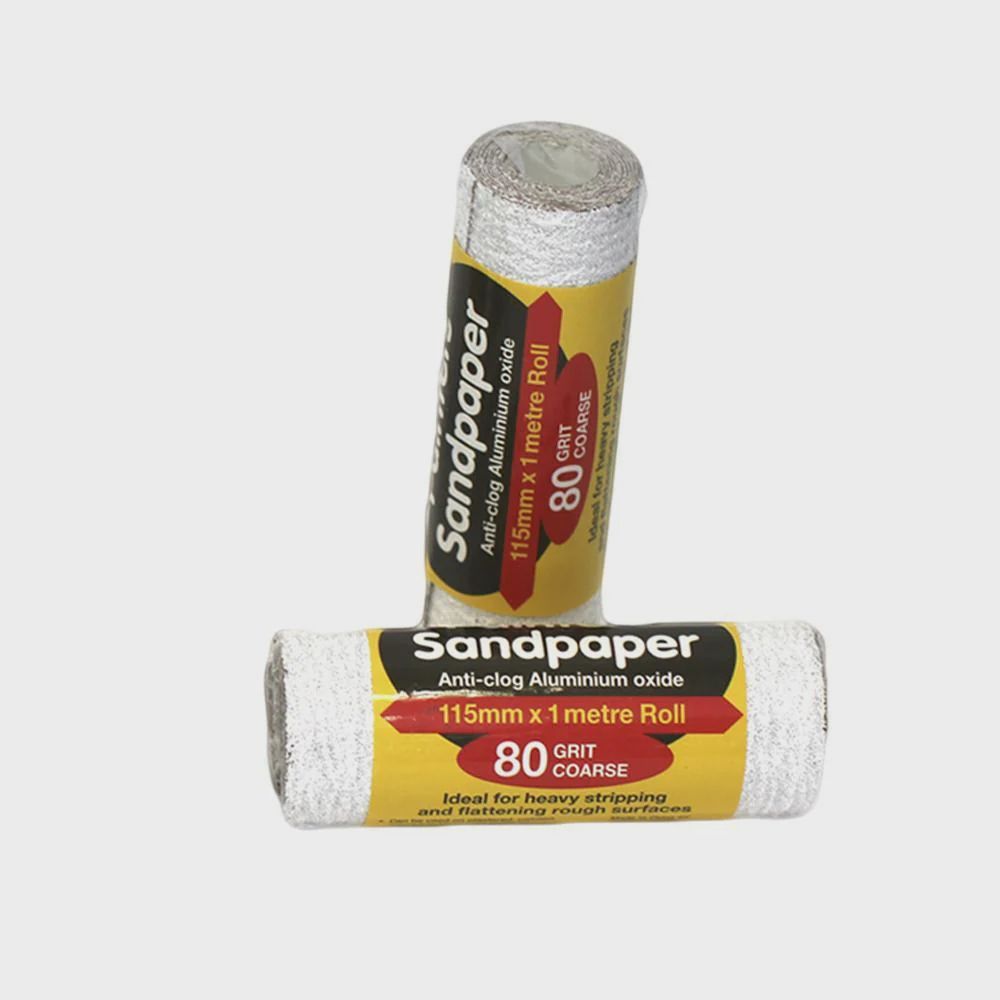 UNi-PRO Aluminium Oxide Roll 115mm x 1mt (Coarse) 80 grit