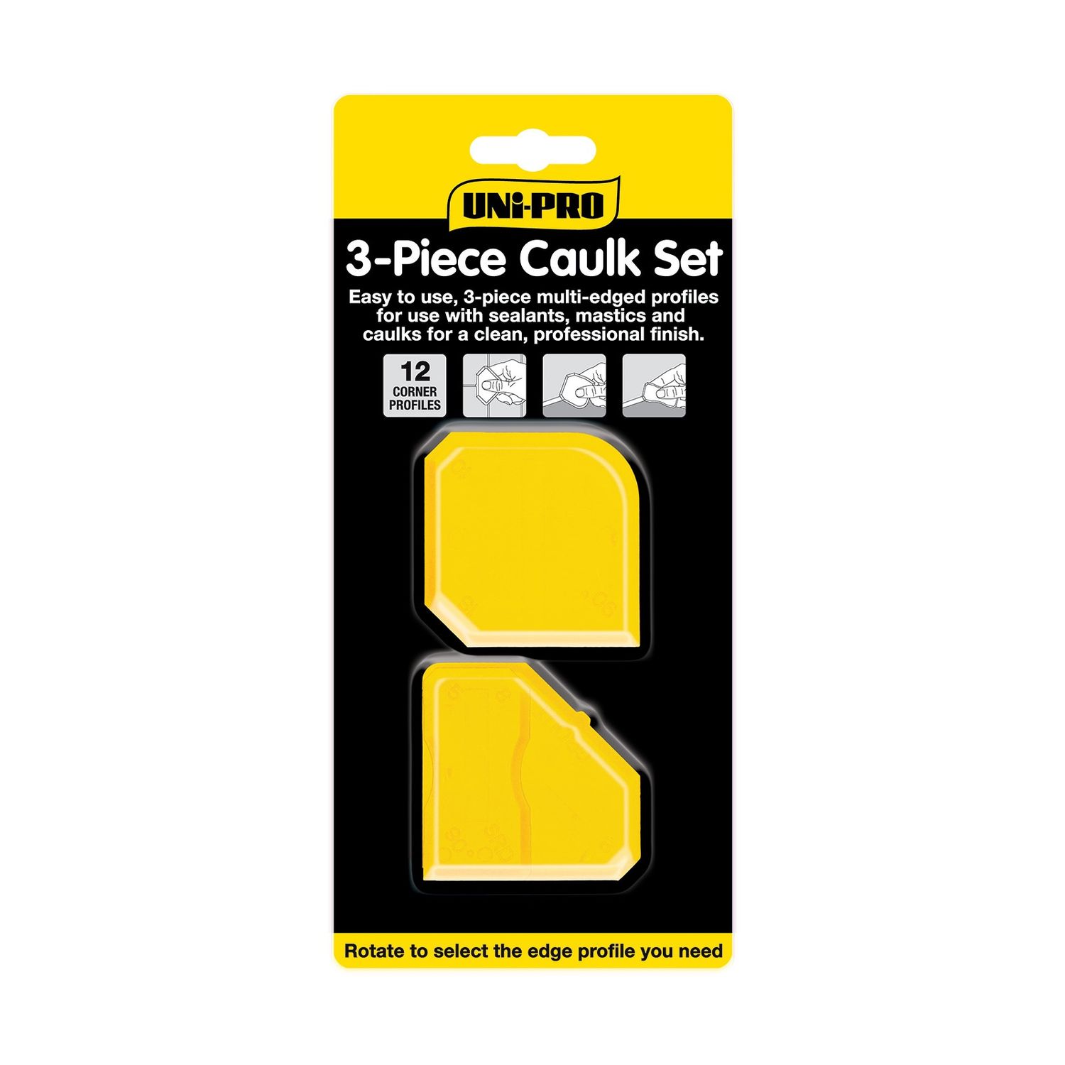 UNi-PRO 3-Piece Caulk Finishing Set